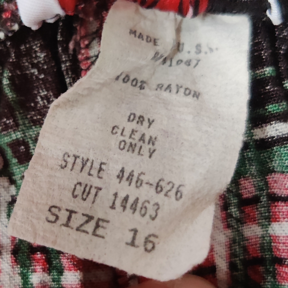 Briggs New York Plaid Skirt M Vintage Rayon Pockets Pleated Preppy Academia - Picture 11 of 12